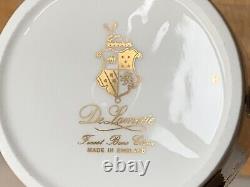 New De Lamerie China Heavily Gilded Chatsworth Garland Coffee Cup & Saucer Set