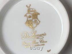 New De Lamerie China Heavily Gilded Chatsworth Garland Coffee Cup & Saucer Set