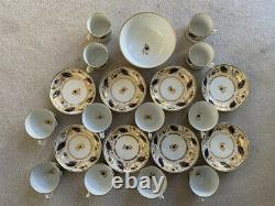 New Hall Antique Porcelain Set Pattern 524 Tea Coffee Cup Saucer Bowl RARE