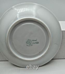 Nippon Chocolate Coffee Set Hand Painted Sugar & Creamer+ 4 Cups Saucers Gold