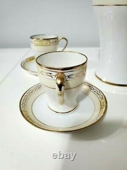 Nippon Chocolate Pot & 4 Cups and Saucers Gold Trim