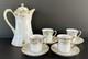 Nippon Morimura Chocolate Pot Cups Saucers Hand Painted Gold Flowers 9 Piece Set