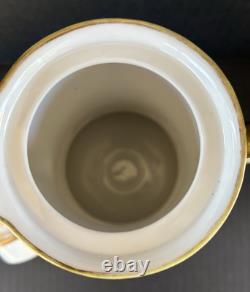 Nippon Morimura Chocolate Pot Cups Saucers Hand Painted Gold Flowers 9 Piece Set