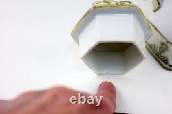 Nippon Porcelain Coffee Chocolate Pot Hand-Painted withGold Accents & Cups/Saucers