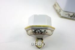 Nippon Porcelain Coffee Chocolate Pot Hand-Painted withGold Accents & Cups/Saucers