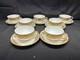 Noritake #175 Gold Bulb Japan Set Of 7 Cups & Saucers 1 7/8 Tall