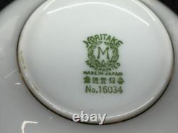 Noritake #175 Gold Bulb Japan Set of 7 Cups & Saucers 1 7/8 Tall