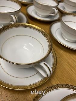 Noritake 6124 Richmond (12 Sets) Footed Cups & Saucers Japan