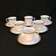 Noritake 6 Demitasse Cups & Saucers Japan 1960-1992 Richmond 6124 Gold Encrusted