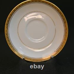Noritake 6 Demitasse Cups & Saucers Japan 1960-1992 Richmond 6124 Gold Encrusted