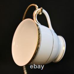 Noritake 6 Demitasse Cups & Saucers Japan 1960-1992 Richmond 6124 Gold Encrusted