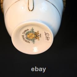 Noritake 6 Demitasse Cups & Saucers Japan 1960-1992 Richmond 6124 Gold Encrusted