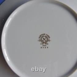 Noritake Japan 5567 Gold Flower Basket Set of 6 Cups & Saucers with Dessert Plates