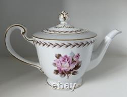 Noritake Tea Set Rosemont 4 X Cups & Saucers Side Plates Teapot Cream Sugar