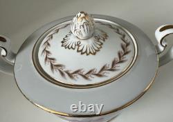 Noritake Tea Set Rosemont 4 X Cups & Saucers Side Plates Teapot Cream Sugar