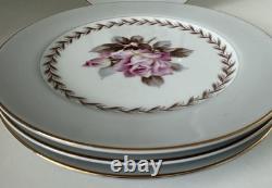 Noritake Tea Set Rosemont 4 X Cups & Saucers Side Plates Teapot Cream Sugar