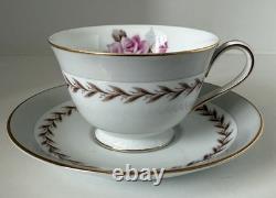 Noritake Tea Set Rosemont 4 X Cups & Saucers Side Plates Teapot Cream Sugar