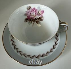 Noritake Tea Set Rosemont 4 X Cups & Saucers Side Plates Teapot Cream Sugar