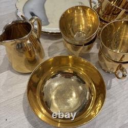 Noritake tea set gold Plated