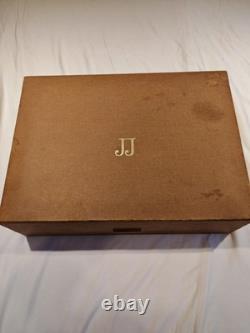 O. M. C OTAGIRI, JAPAN DEMITASSE CUP & SAUCER Blue Gold FLORAL (set of 6)