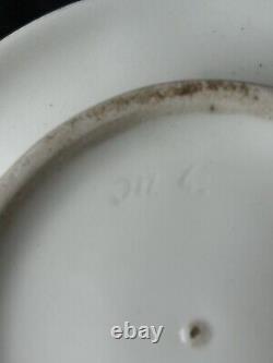 Old Paris Porcelain Empire Period Gild Monograms Lion Face Cup Saucer c1810-1820