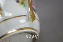 Old Paris Porcelain Hand Painted Floral & Gold Breakfast Cup & Saucer C1830-1850