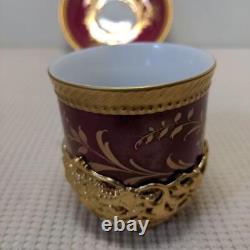 Orient Express Gold Holder Cup Saucer