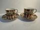 Pair Set Of 2 Royal Crown Derby Old Imari Demitasse Cups/saucers All 1st Quality