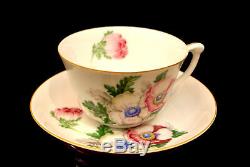 PINK FLOWER GOLD TRIM By Narumi TEA / COFFEE POT CUP & SAUCER & CAKE PLATE SET