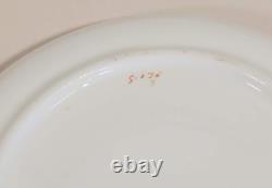 Pair Antique Minton Cobalt Gold Encrusted Medallion Cups & Saucers G236 c. 1912