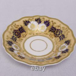 Pair Antique Ridgway 2/1221 Teacups and Saucers and Matching Plate Circa 1830
