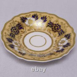 Pair Antique Ridgway 2/1221 Teacups and Saucers and Matching Plate Circa 1830