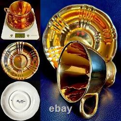 Pair of Rare Vintage (1950s) English Royal Winton Golden Age Cups & Saucers