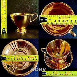 Pair of Rare Vintage (1950s) English Royal Winton Golden Age Cups & Saucers