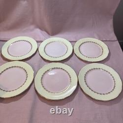 Pair of Vintage (1950s) 24ct Gold Gilded Queen Anne Cups, Saucers, Milk Jug etc