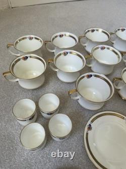 Paragon 1920/30s Bone China Tea Set 23pc Cups Saucers Side Plates Fruit Gilded