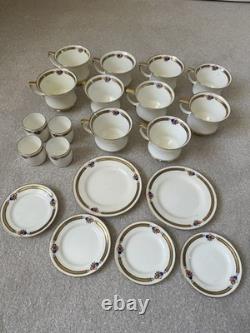 Paragon 1920/30s Bone China Tea Set 23pc Cups Saucers Side Plates Fruit Gilded