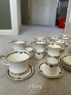 Paragon 1920/30s Bone China Tea Set 23pc Cups Saucers Side Plates Fruit Gilded
