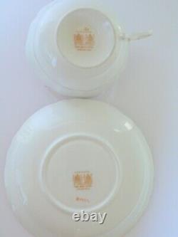 Paragon Cabbage Rose Gold Tea Cup & Saucer Set