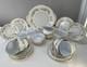 Paragon Classic 21pc Tea Set. Beautiful Cream, Blue & Gold Pattern & Detail. Vgc