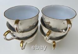 Paragon Classic 21Pc Tea Set. Beautiful Cream, Blue & Gold Pattern & Detail. VGC