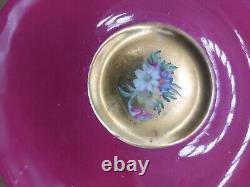Paragon Double Warrant Floral Cabbage Rose Gold and Pink Cup/Saucer G6591