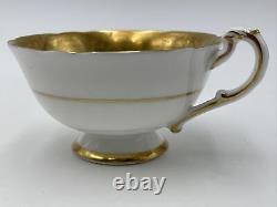 Paragon England Red Rose on Pink Background Golden Tea Cup & Saucer Set