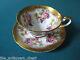 Paragon England Roses And Fruits With Heavy Gold Rim 1950s Tea Cup & Saucer107