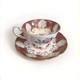 Paragon Fine Bone China Cup& Saucer-burgundy Gold Floral- England, Royal Warrant