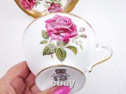 Paragon Floating Roses Gilded Tea Cup and saucer