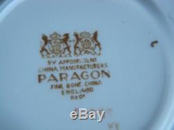 Paragon Pansy Yellow & Gold Cup & Saucer Double Warrant Mark Mint