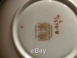 Paragon Pink Tea Cup Saucer Large Rose Heavy Gold Leaf