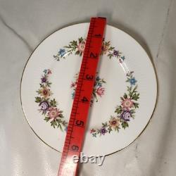 Paragon Tea Cup & Saucer Set Floral Pattern Gold Trim 20-Piece Ceramic Preloved