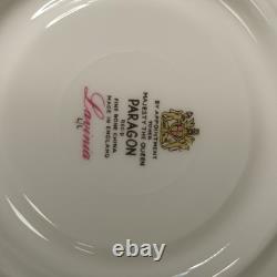 Paragon Tea Cup & Saucer Set Floral Pattern Gold Trim 20-Piece Ceramic Preloved